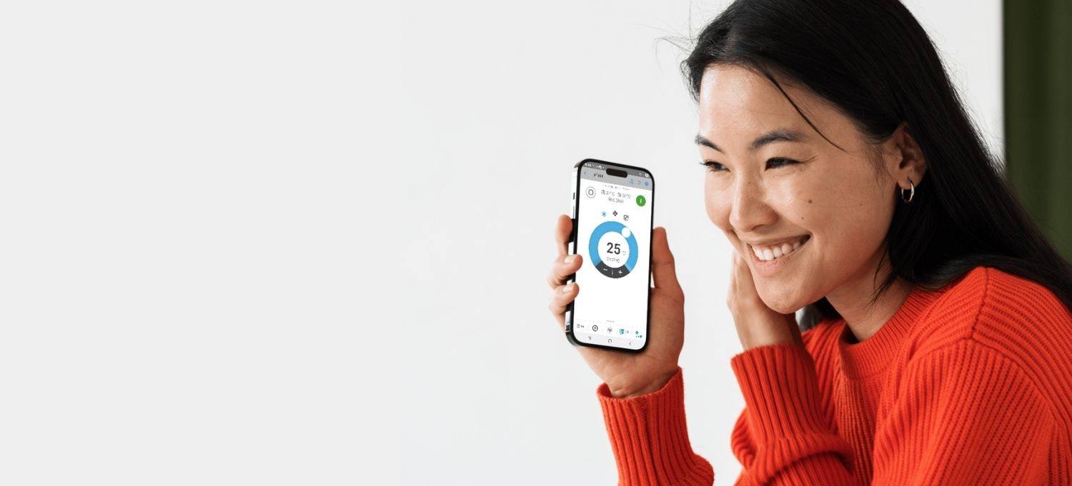 Aplikasi GO DAIKIN pada telefon pintar mengawal suhu aircond di rumah