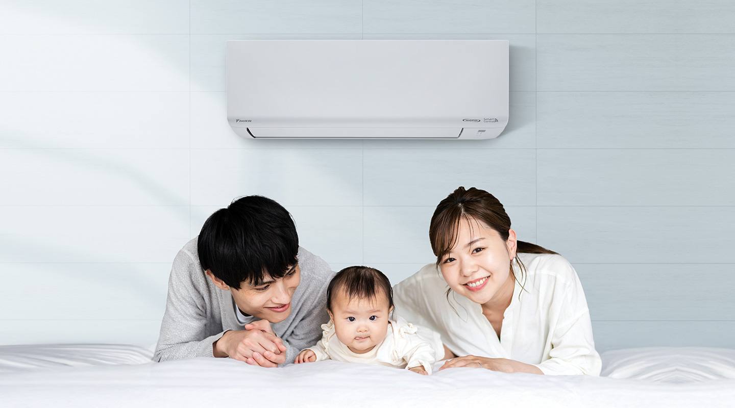 Aircond Daikin Daikin FTKF Inverter dipasang di rumah Malaysia